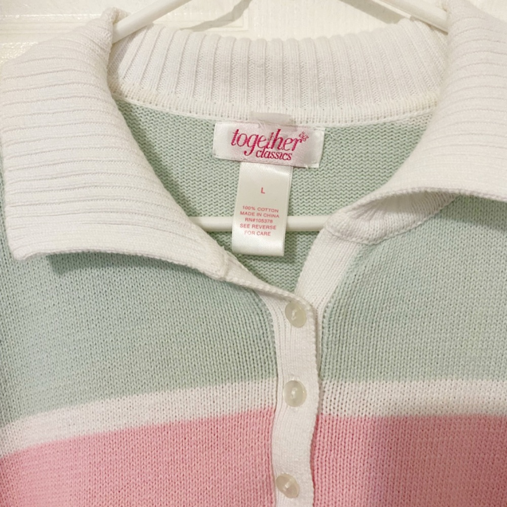 ***SOLD***Vintage Together Size L Women’s Cardigan - Picture 6 of 6